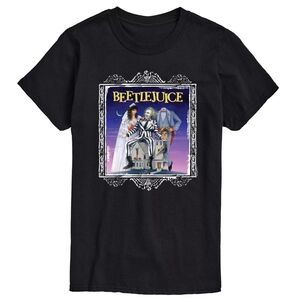 Beetlejuice Graphic T-Shirt Black Mens 6XL